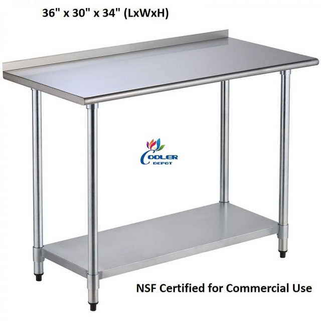 NEW 36" x 30" x 34" Prep Table Commercial Kitchen Equipment Stand