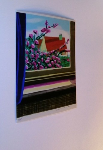 Rare David Hockney Window Garden View Art Prints ROYAL ACADEMY EXHIBITION - Picture 2 of 7