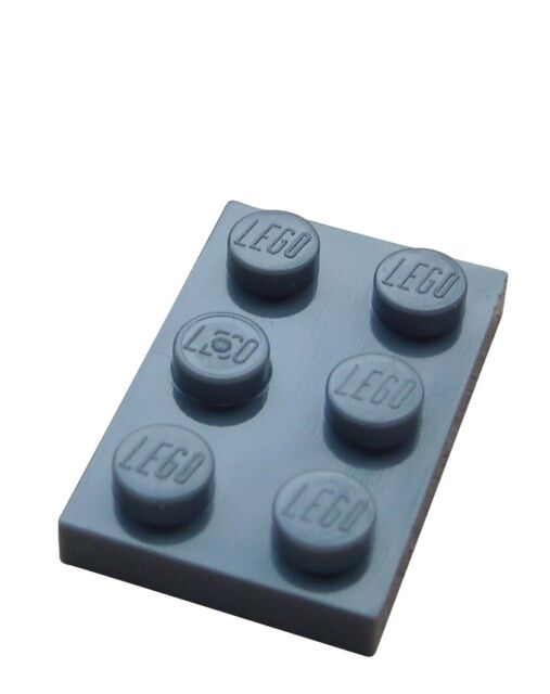 Lego 50 Stück Platte 2x3 in dunkelgrau (dark bluish gray) 3021 Neu
