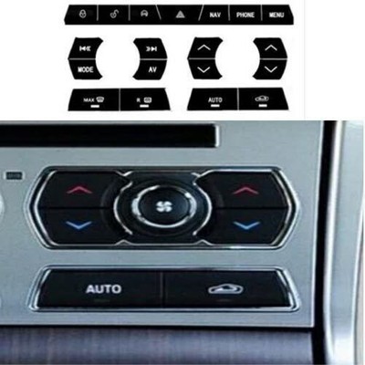2009-2015 Black Console Infotainment System AC Switch Button Trim For Jaguar XF
