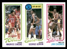 1980 Topps Basketball #37 Cheeks Gervin Chones NM/MT