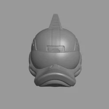 Digi-Duck v1 custom Sci-Fi head for Cosmic Legions & other action figures