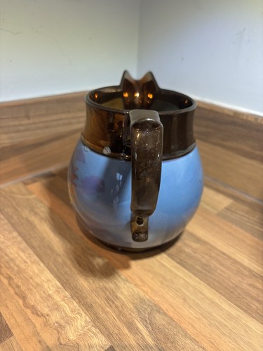 Antique Copper Lustre Jug with Blue & purple lustre painting X 5 - Picture 19 of 23