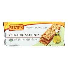 Suzie's Organic Salted Oat & Ovo Crackers 8.8 oz Pack of 3