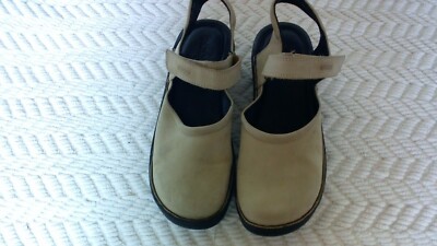ECCO Sable Mary Jane Sand Nubuck Sling Back Women's Size 39 EU 8 US - NICE