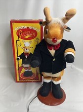 JC PENNEY Dancing Musical Rudolph The Red-Nosed Reindeer W/   Original Box Works