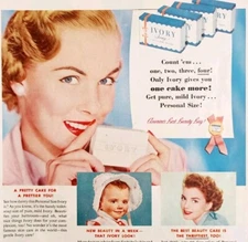1953 Ivory Soap Cakes Personal Size Bars Advertisement Hygiene Health DWLL4