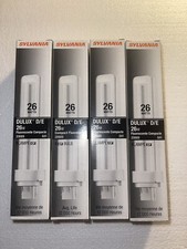 SYLVANIA COMPACT FLUORESCENT BULB 26 WATTS CF26DD/E/841/ECO 20669 LOT OF 4