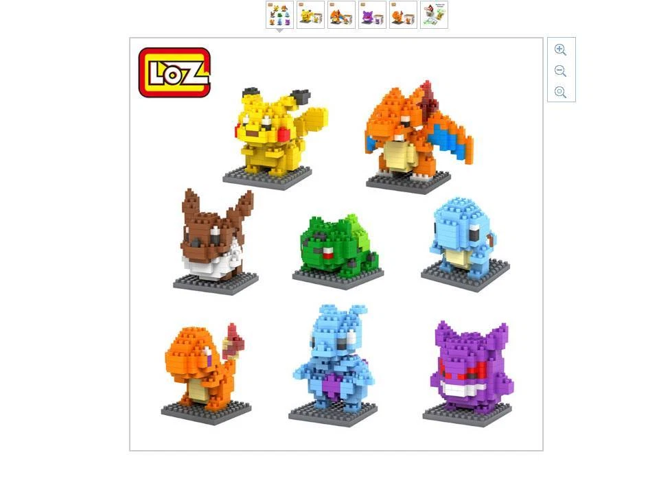 Pokemon Go Character Lego Figure Building Blocks Bricks 14yrs+ 156 pieces