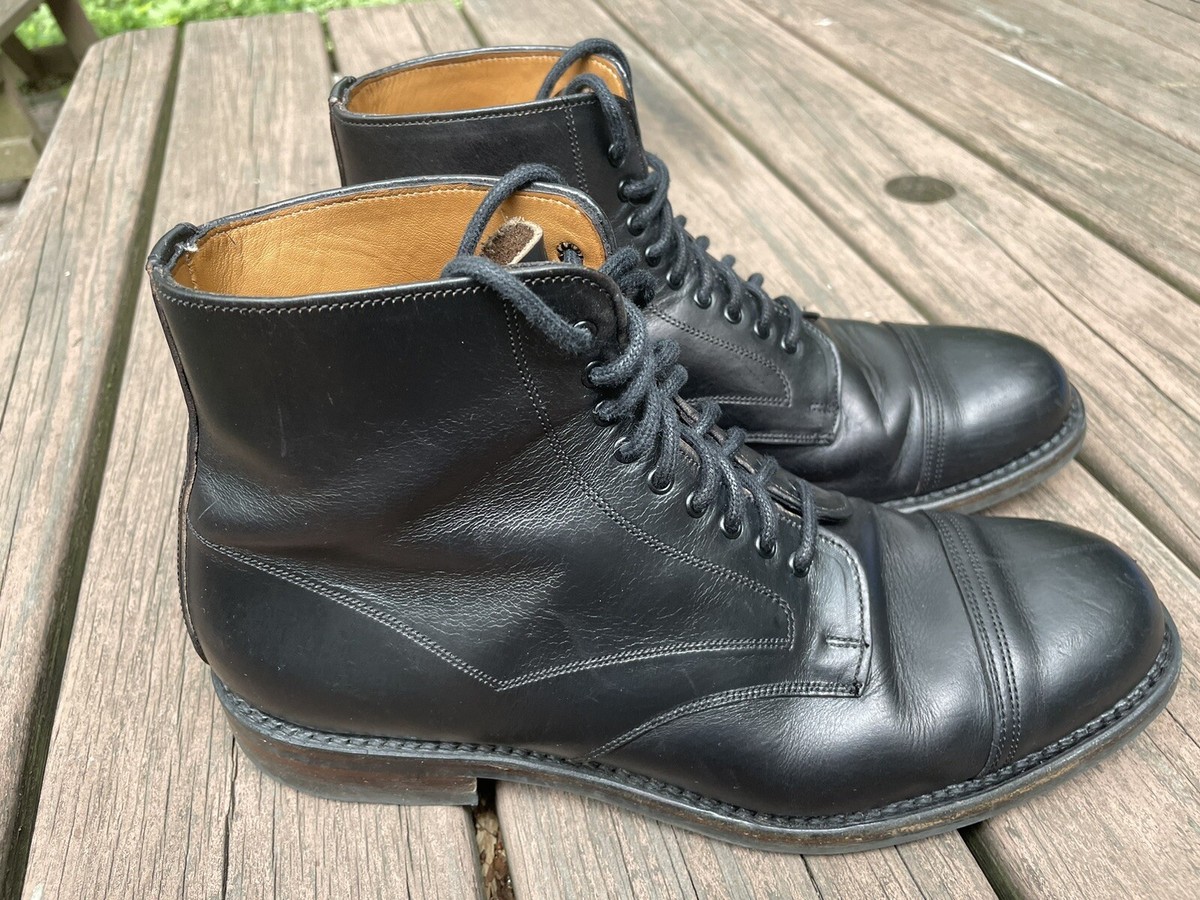 Joseph Cheaney 10.5 US / 9.5 UK Leather Derby Boots Black Joseph Cheaney 10.5 US / 9.5 UK Leather Derby Boots Black