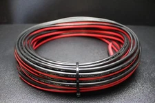 8 GAUGE PER 10 FT RED BLACK ZIP WIRE AWG CABLE POWER GROUND STRANDED COPPER CAR