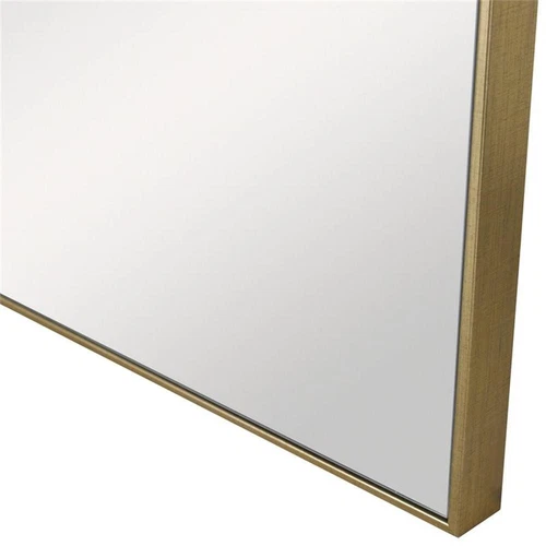 Uttermost Alexo Square Contemporary Plastic and MDF Mirror in Brushed Gold - Picture 5 of 7