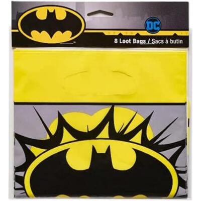 DC Batman Classic Treat Loot Bags Birthday Party Favor Supplies 8 Per ...