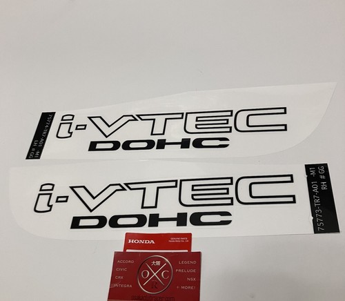 GENUINE OEM 2012-15 Honda Civic Si SEDAN i-VTEC DOHC Side Decals ...
