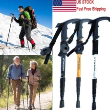 Tactical Trekking Poles Walking Cane Hiking Survival Stick Alpenstock