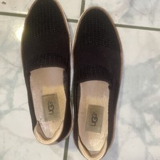uggs Black Knit Slip On Shoes