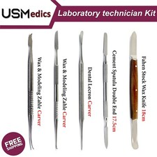 Dental Wax Modelling Carving Tools Laboratory Instruments Kit Tools NEW BEADEN 