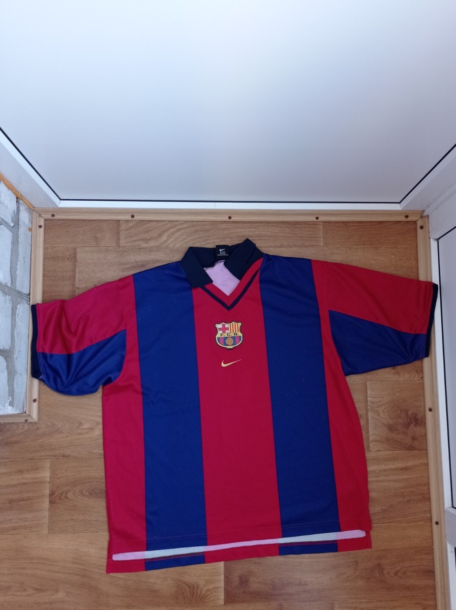 Barcelona Home football shirt 1998 - 1999 rare L mens jersey