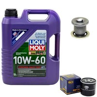 MotoröL Set 10W-60 5 Liter + ÖLfilter + Schraube FüR Renault Twingo Clio Kangoo