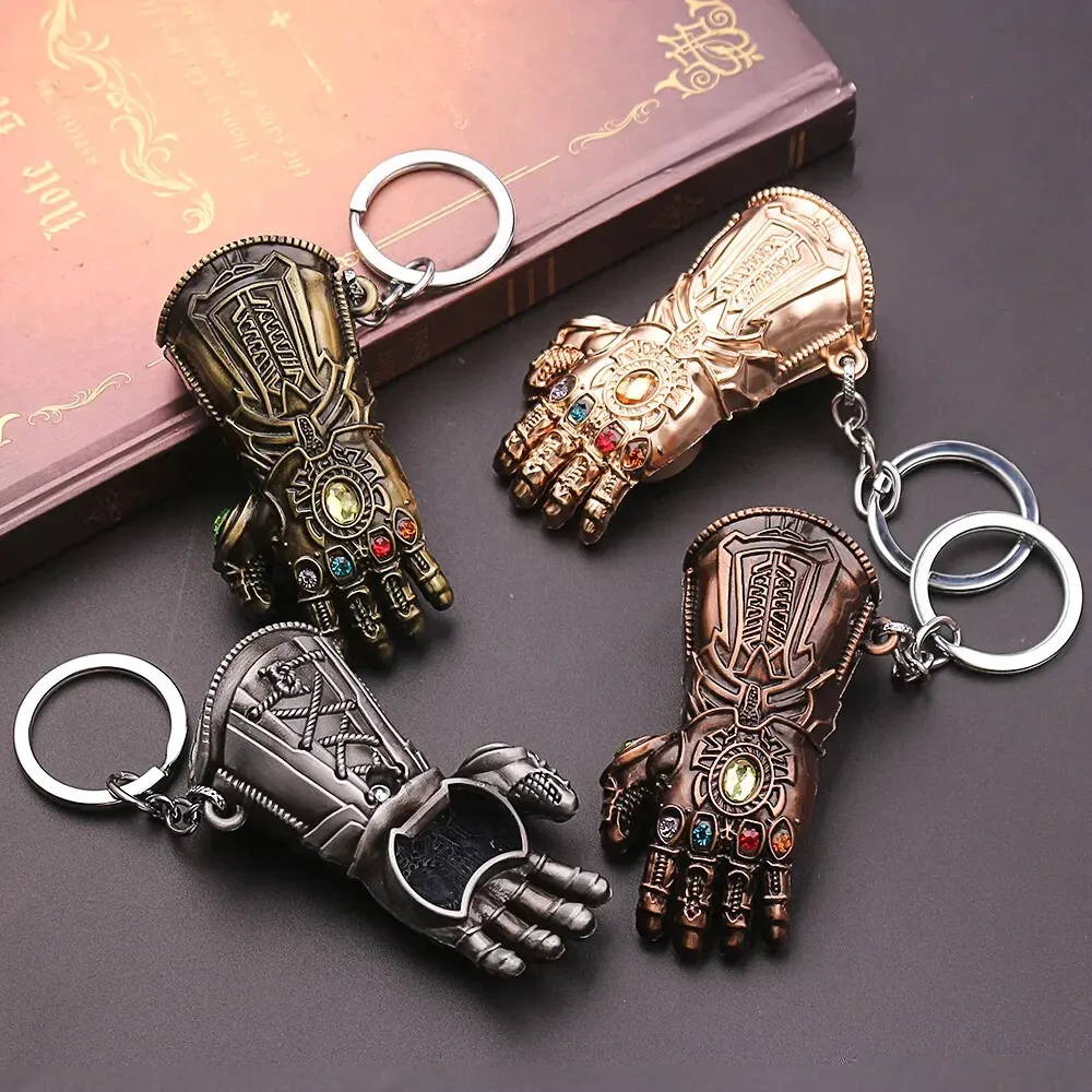 Marvel Thanos Avengers Keychain Infinity Gauntlet Glove Keychain Bottle  Opener