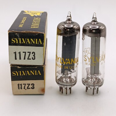 Sylvania 117Z3 Vacuum Tube Vintage AM Radios Trans Oceanics Sears Philco RCA GE.