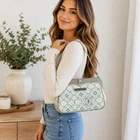 Petunia Pickle Bottom Cross Town Clutch Classically Crete Diaper Bag NWT Blue