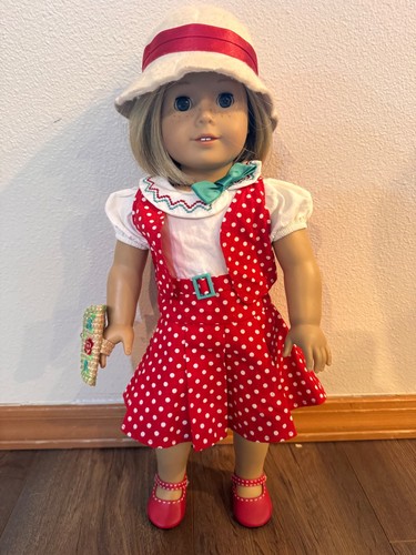 American Girl Kit Kittredge Doll BeForever Meet Outfit + Bonus Reporter Dress!