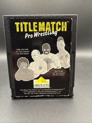 Atari 2600 Titlematch Pro Wrestling Absolute Entertainment 
