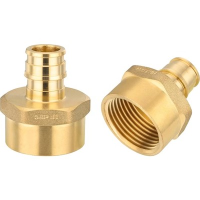 High-Quality 2 PCS Pex A Brass Fittings 3/4'' x 1'' for Reliable Connections