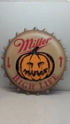 Vintage Miller High Life Pumpkin Halloween 18" Die Cut Sign 1995 Beer Display