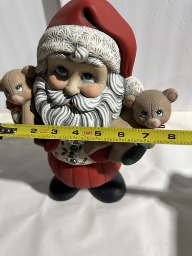 Vintage Keramik Weihnachtsmann Keks oder Bonbonglas - Bild 7 von 9