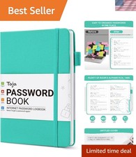 Elegant Password Logbook with Alphabetical Ta...
