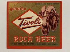 Tivoli Genuine Bock Beer Denver Colo 12 oz 1955  