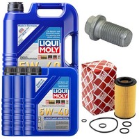 MotoröL Filter Set 5W-40 Liqui Moly 8 Liter + Schraube FüR Chrysler Mercedes