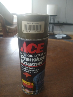 #ad VINTAGE 1988 ACE Hardware BRASS ACE 17024 Spray Paint Can Partial RARE $29.99