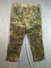 VTG Cabelas Camo Real Tree Pants Mens 38x30 Double Knee Hunting Pants