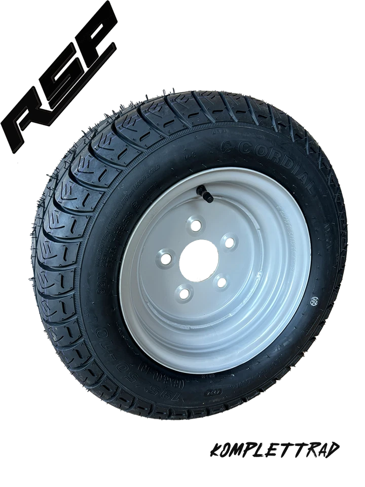 Komplettrad 195/50B10 98N Cordial 6x10 5/112 Anhänger Trailer Caravan DOT NEU