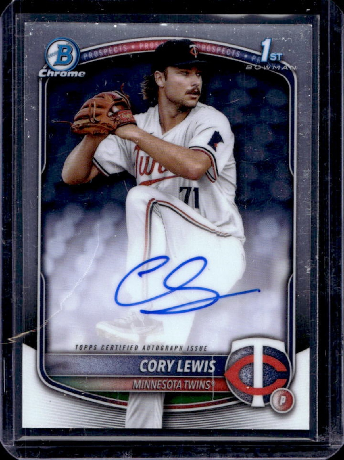 2025 Bowman Cory Lewis Chrome Auto 1st #CPA-CLE Twins