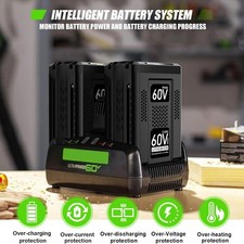 60V 5.0Ah Replacement Battery for Greenworks PRO 60V Battery Max LB60A03 LB60A02