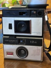 Kodak Instamatic Camera 124, 126 Film, Untested Plus Another Film Camera Untest