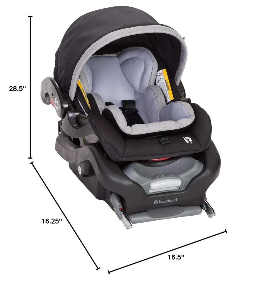 Assento de carro unissex Baby Trend Secure Snap Tech infantil bebê criança, Nimbus NOVO - Imagem 2 de 4