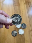 5oz total, .999 Silver rounds. Indian head buffalo USA. Five 1oz tarnished coins