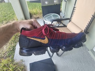 Size 12 - Nike Air VaporMax Flyknit 2 Olympic Red Purple Gold Swoosh 942842-604