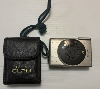 Canon ELPH 24-48mm 1:4.5-6.2 Film Point & Shoot Camera w/ Case UnTested APS Film