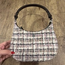 Tory Burch Emerson Tweed Shoulder Bag EUC
