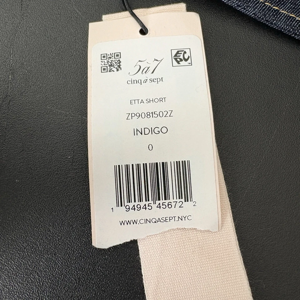 Cinq A Sept Shorts Womens Size 0 Indigo Etta Denim Casual - Image 4 of 4