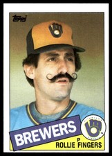 Rollie Fingers 1985 Topps #750 Brewers MLB READ FREE SHIPPING AutographDen