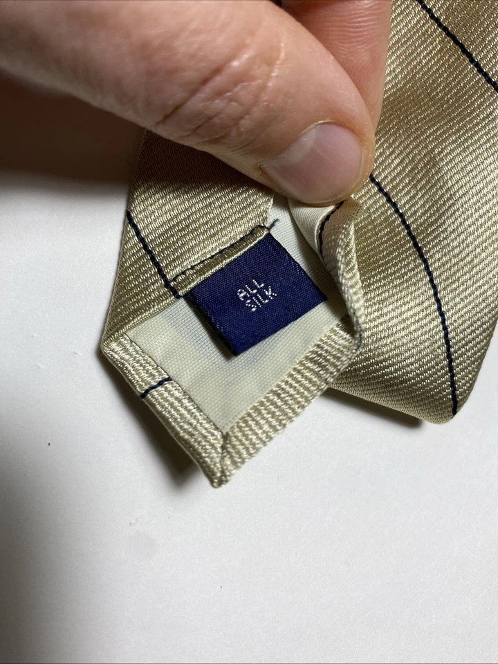 Corbata Brooks Brothers Brooksgate vintage rayas doradas EE. UU. AÑOS 70 Foto 3 de 4