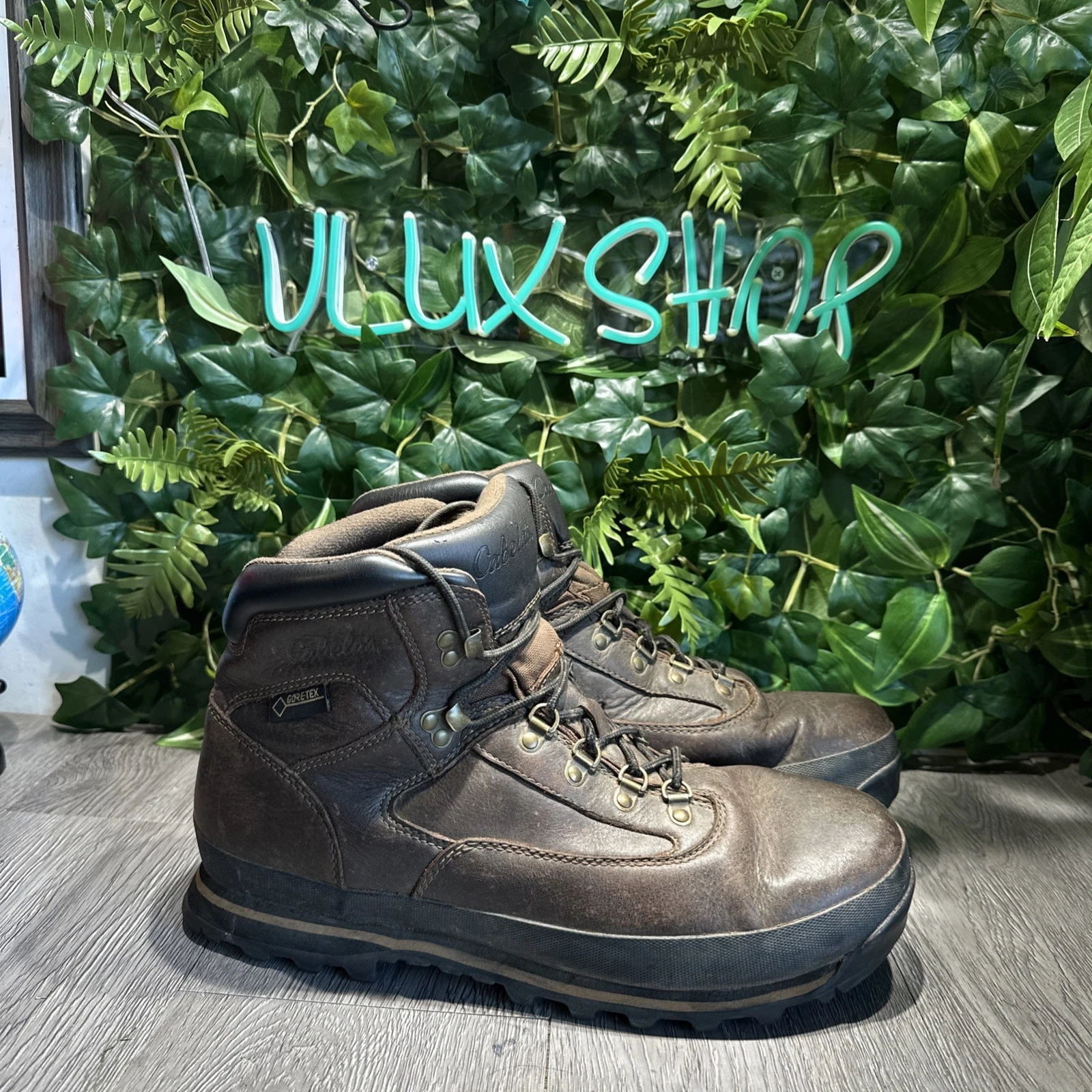 Cabelas Men's 7” Rimrock Hikers Boots Goretex Brown Leather 819600 Size 13 D
