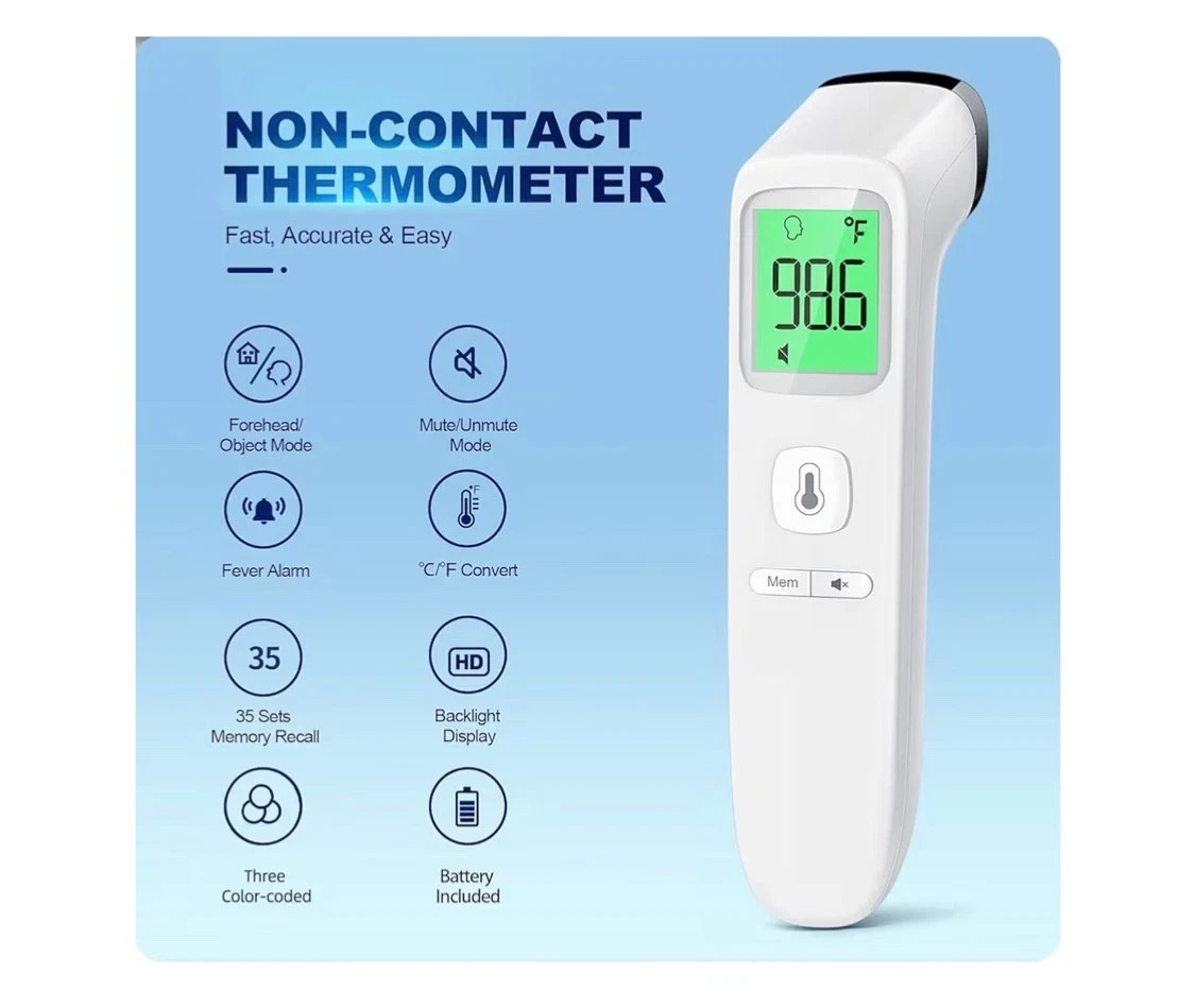 No-Touch Thermometer for Adults and Kids, Accurate Digital Baby Thermometer NEW
Opens in a new windo